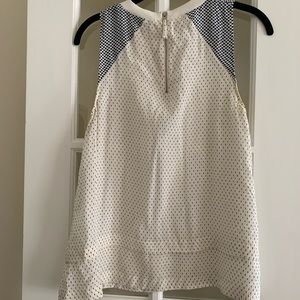 Madewell Printed Tank with Zip Detail on Back